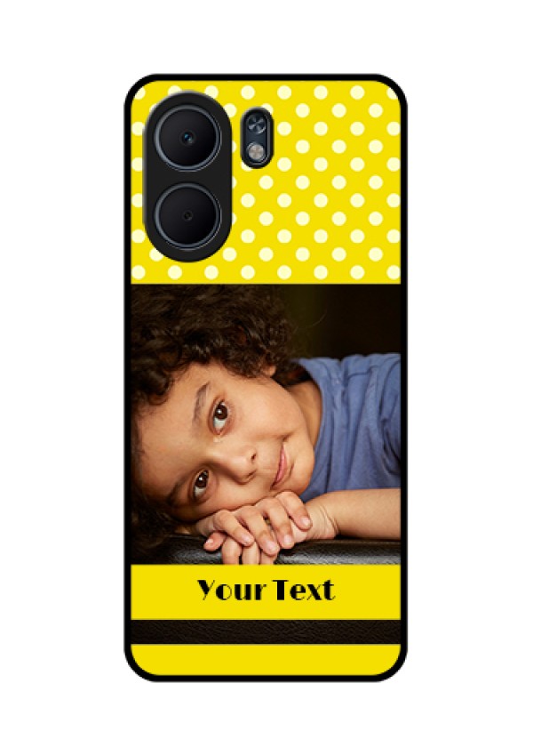 Oppo A5x 4G Custom Glass Phone Case - Bright Yellow Case Design