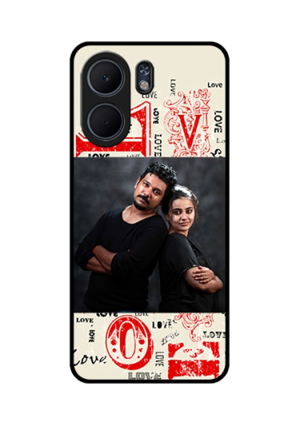 Oppo A5x 4G Custom Glass Phone Case - Trendy Love Design Case