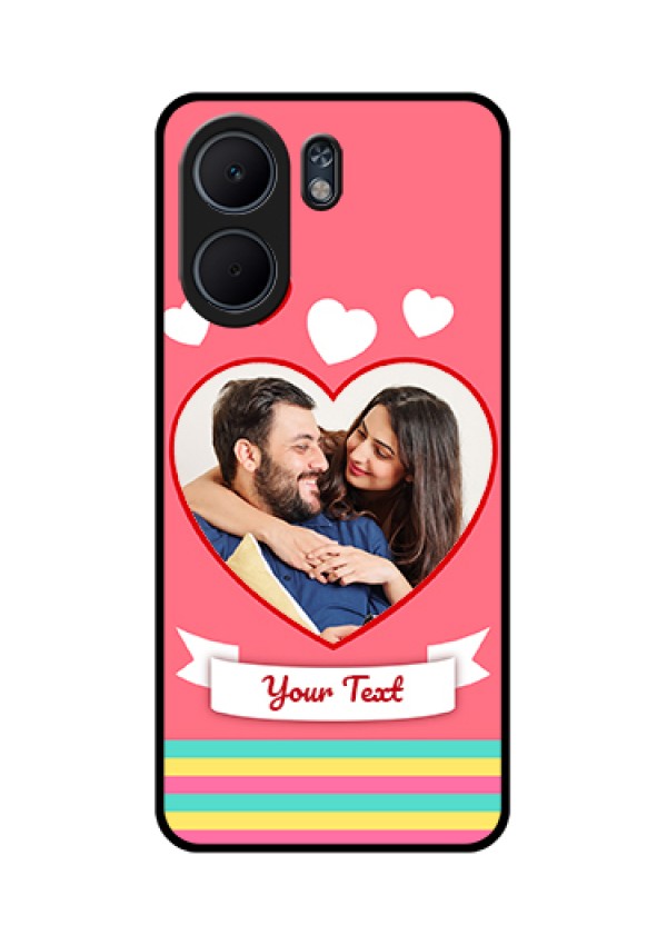 Oppo A5x 4G Custom Glass Phone Case - Love Shapes Doodle Design