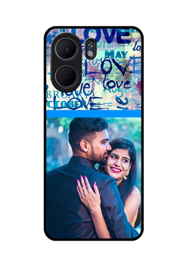 Oppo A5x 4G Custom Glass Phone Case - Colorful Love Design