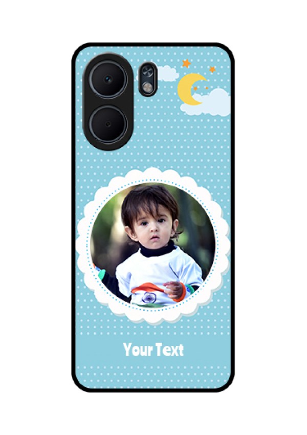 Oppo A5x 4G Custom Glass Phone Case - Violet Pattern Design