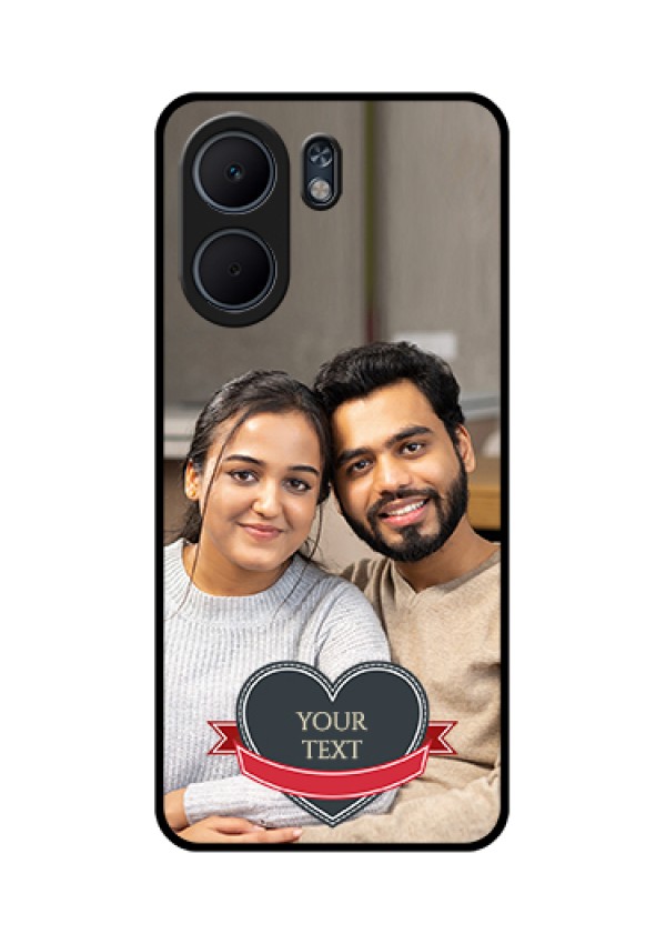 Oppo A5x 4G Custom Glass Phone Case - Just Married Couple Design