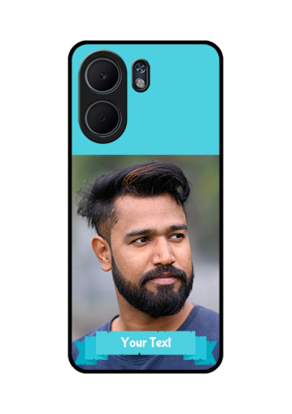 Oppo A5x 4G Custom Glass Phone Case - Blue Color Design