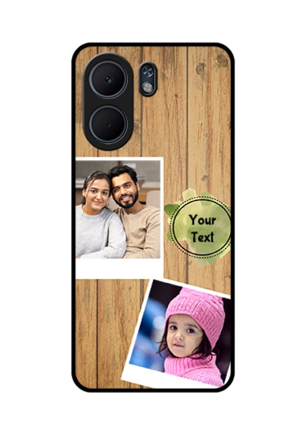 Oppo A5x 4G Custom Glass Phone Case - Wooden Texture Design