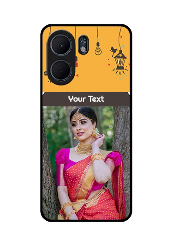 Oppo A5x 4G Custom Glass Phone Case - With Family Picture And Icons