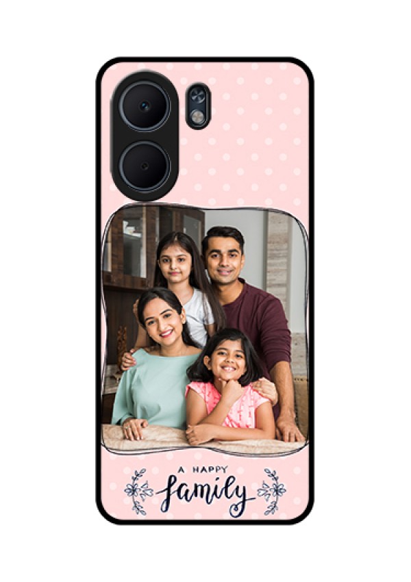 Oppo A5x 4G Custom Glass Phone Case - Family With Dots Design