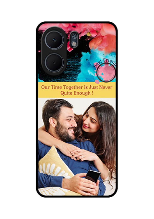 Oppo A5x 4G Custom Glass Phone Case - Quote With Acrylic Painting Design