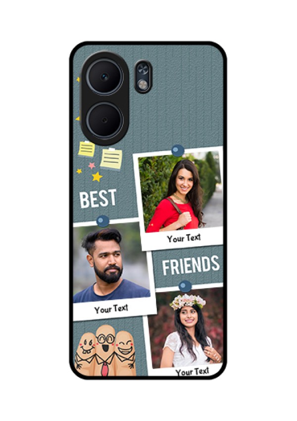 Oppo A5x 4G Custom Glass Phone Case - Sticky Frames And Friendship Design