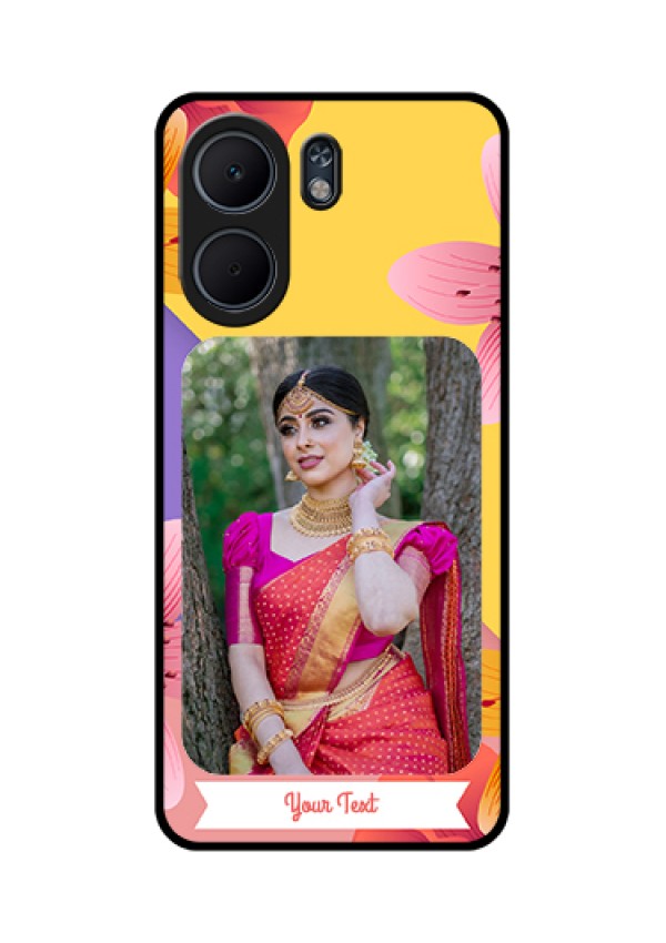 Oppo A5x 4G Custom Glass Phone Case - 3 Image With Vintage Floral Design