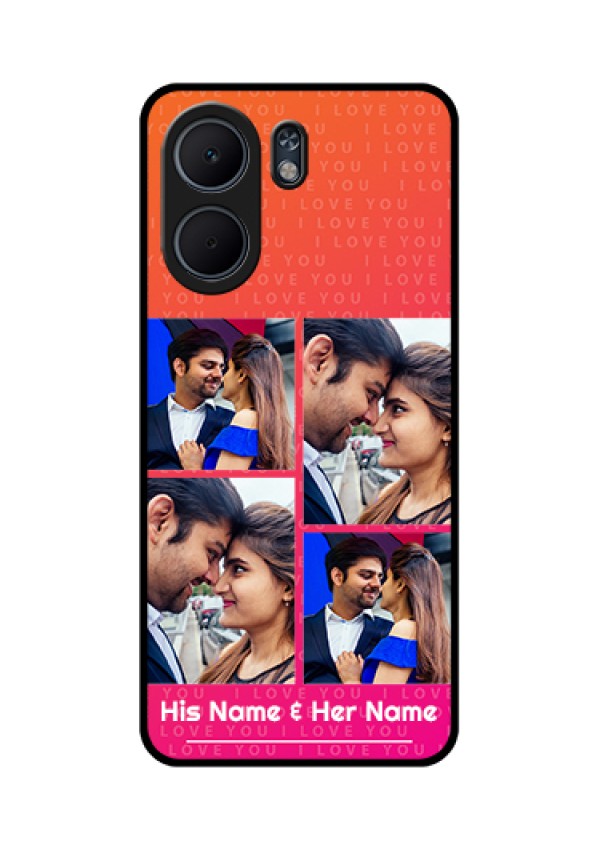Oppo A5x 4G Custom Glass Phone Case - I Love You Pink Design