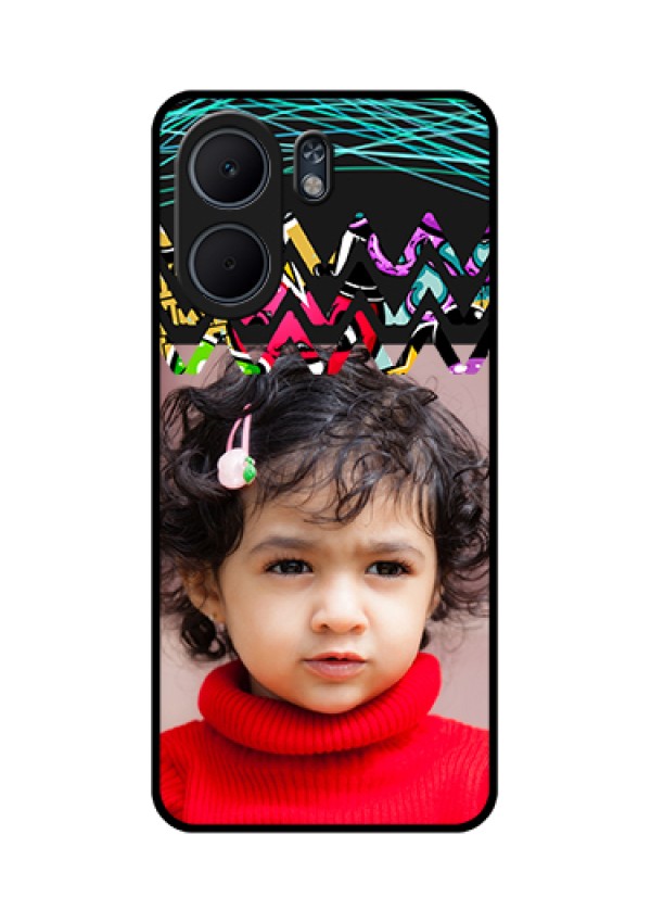Oppo A5x 4G Custom Glass Phone Case - Neon Abstract Design