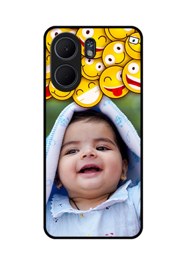 Oppo A5x 4G Custom Glass Phone Case - With Smiley Emoji Design