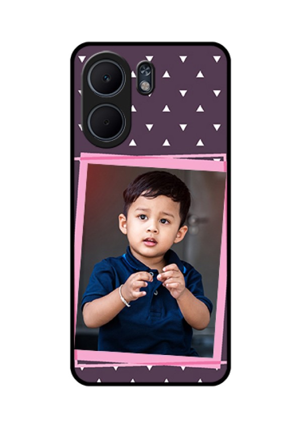 Oppo A5x 4G Custom Glass Phone Case - Triangle Pattern Dotted Design