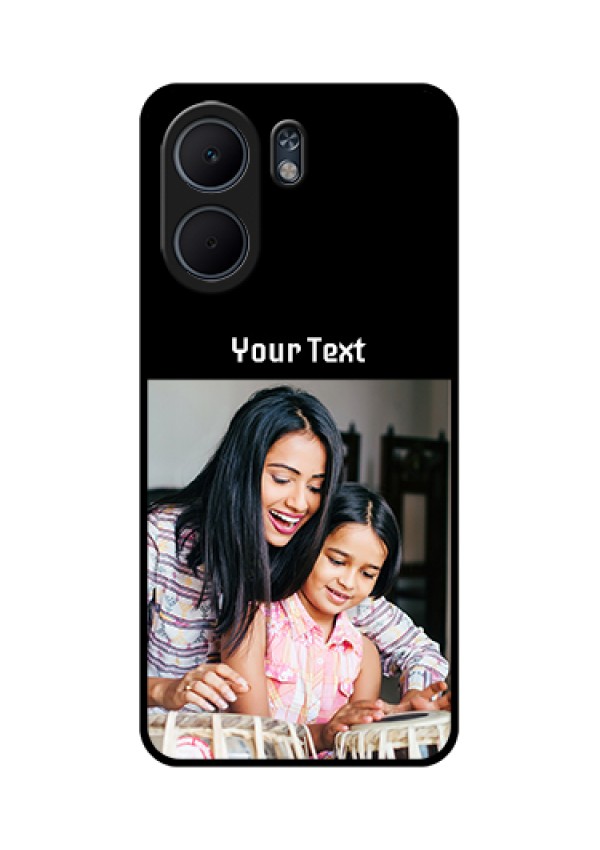 Oppo A5x 4G Custom Glass Phone Case - Photo With Name Design