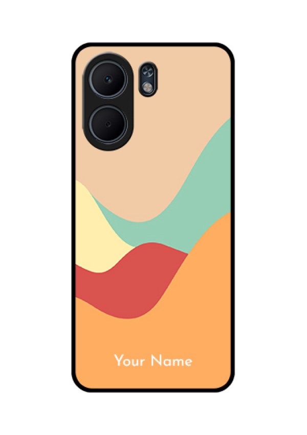 Oppo A5x 4G Custom Glass Phone Case - Ocean Waves Multi - Colour Design