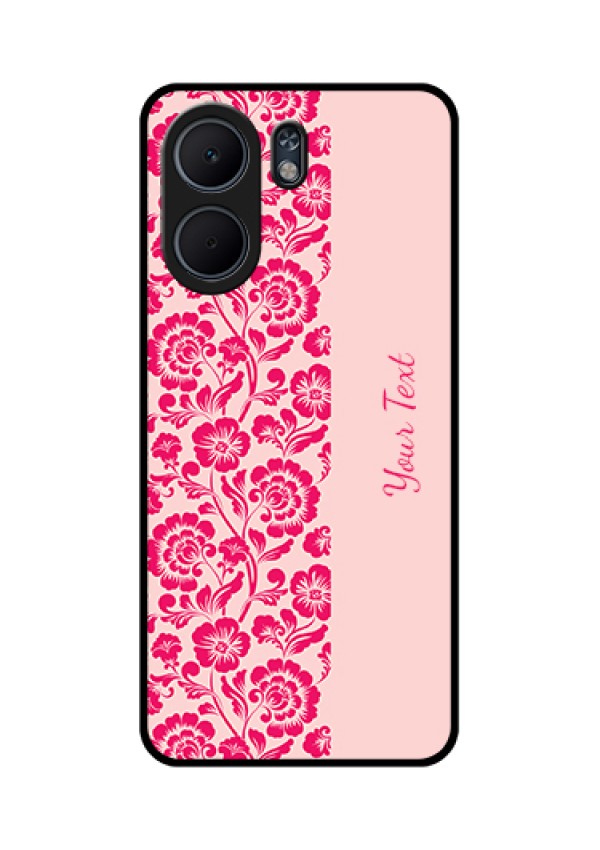 Oppo A5x 4G Custom Glass Phone Case - Attractive Floral Pattern Design