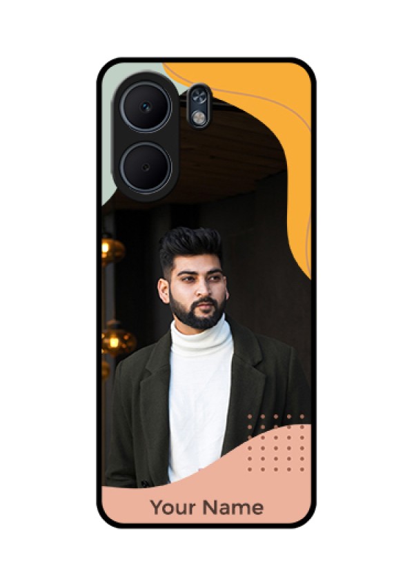 Oppo A5x 4G Custom Glass Phone Case - Tri - Coloured Overlay Design