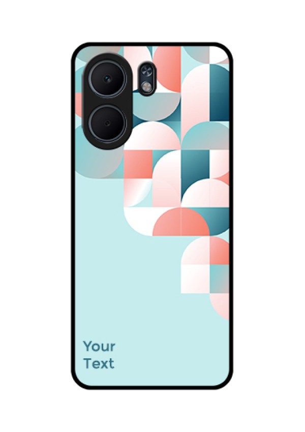Oppo A5x 4G Custom Glass Phone Case - Stylish Semi - Circle Pattern Design