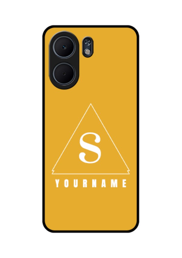 Oppo A5x 4G Custom Glass Phone Case - Simple Triangle Design