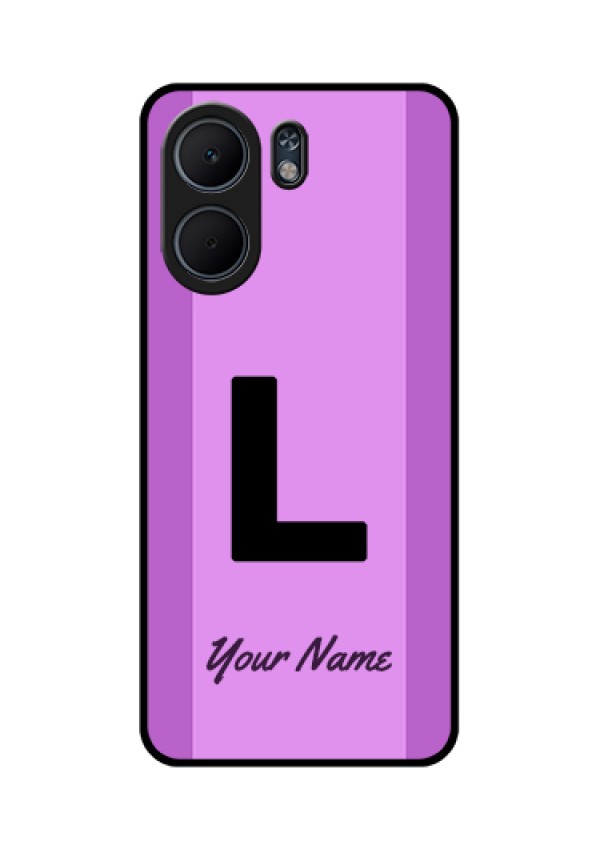 Oppo A5x 4G Custom Glass Phone Case - Tricolor Custom Text Design