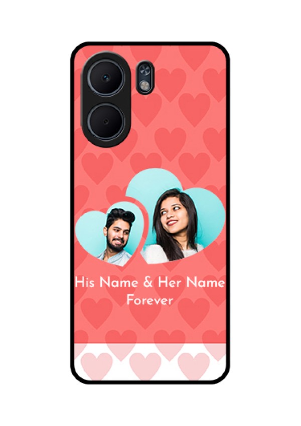 Oppo A5x 5G Custom Glass Phone Case - Couple Pic Upload Design