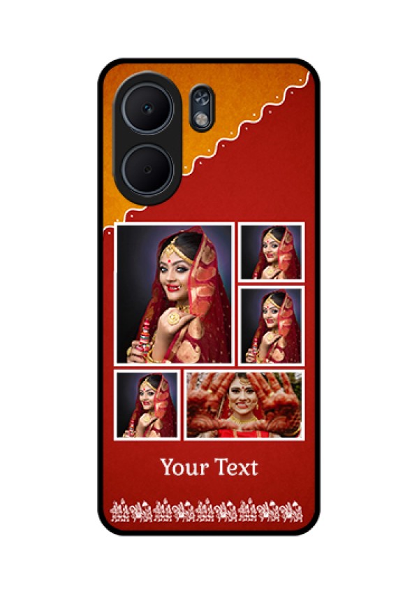 Oppo A5x 5G Custom Glass Phone Case - Wedding Pic Upload Design