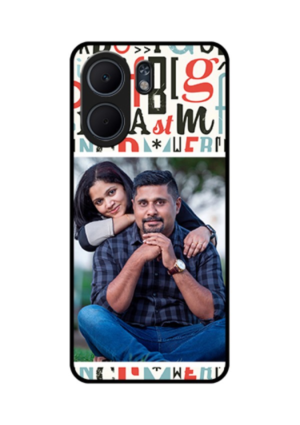 Oppo A5x 5G Custom Glass Phone Case - Alphabet Design