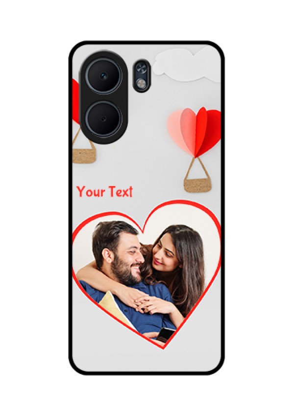 Oppo A5x 5G Custom Glass Phone Case - Parachute Love Design