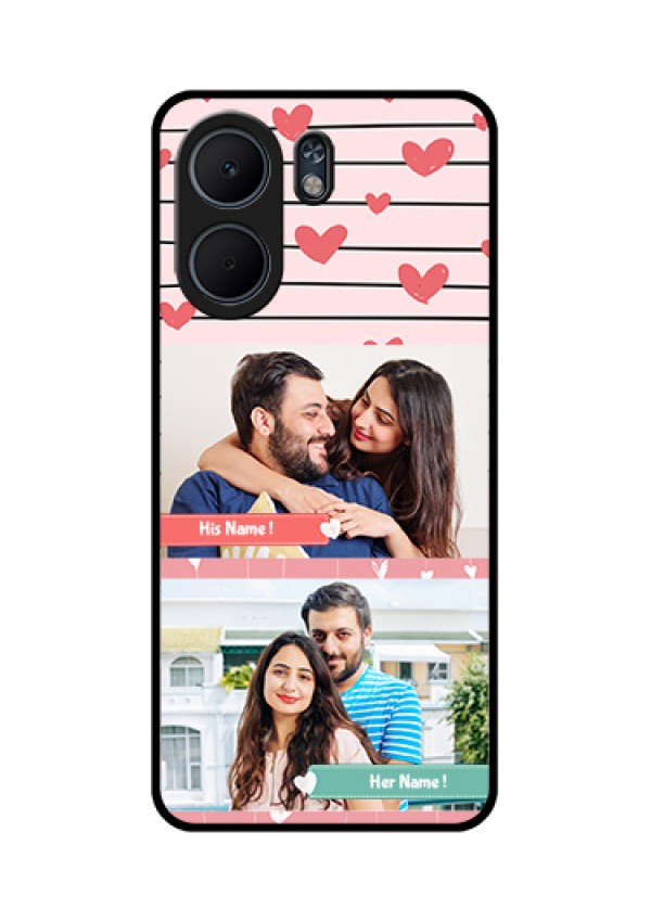 Oppo A5x 5G Custom Glass Phone Case - Photo With Heart Design