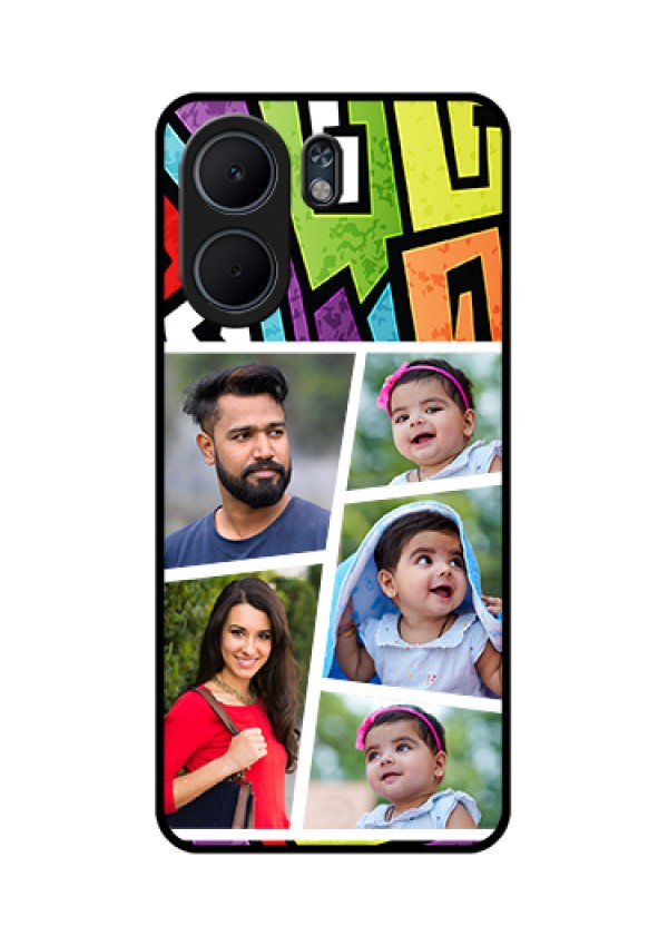 Oppo A5x 5G Custom Glass Phone Case - Graffiti Pattern Design