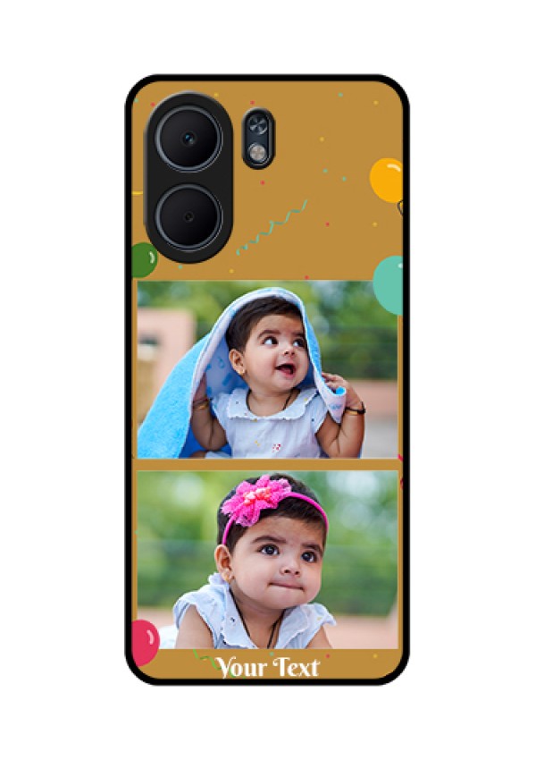 Oppo A5x 5G Custom Glass Phone Case - Image Holder With Birthday Celebrations Design