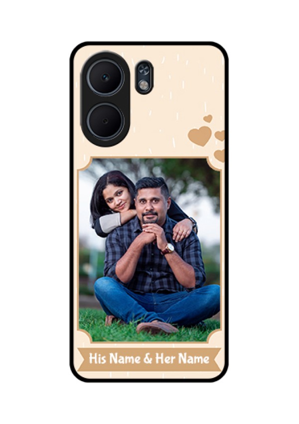 Oppo A5x 5G Custom Glass Phone Case - With Confetti Love Design