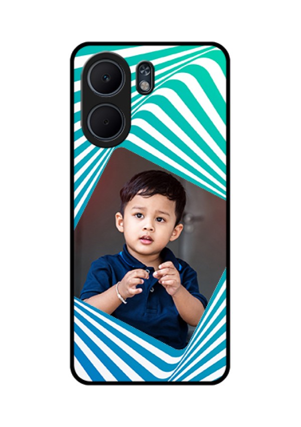 Oppo A5x 5G Custom Glass Phone Case - Abstract Spiral Design