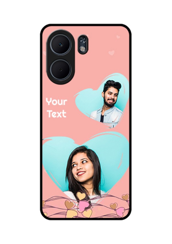 Oppo A5x 5G Custom Glass Phone Case - Love Doodle Design