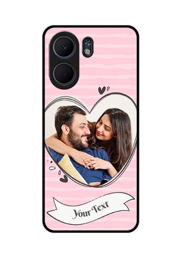 Oppo A5x 5G Custom Glass Phone Case - Vintage Heart Design