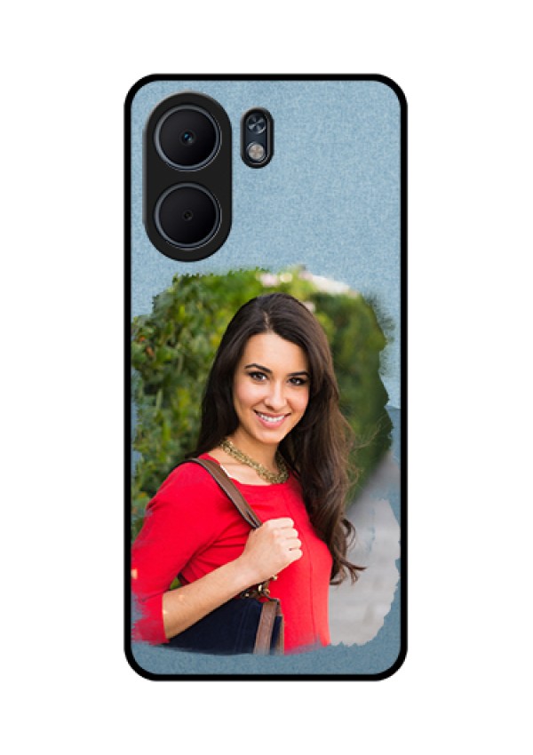 Oppo A5x 5G Custom Glass Phone Case - Grunge Line Art Design