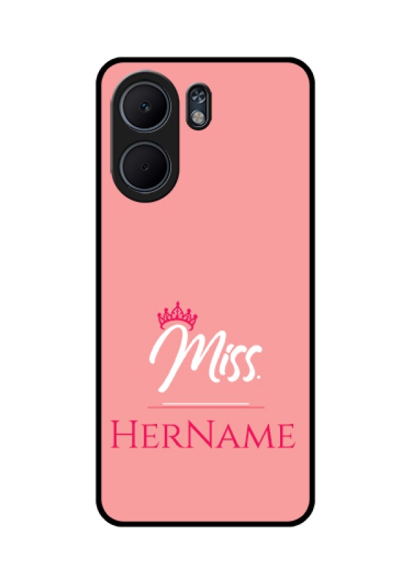 Oppo A5x 5G Custom Glass Phone Case - Mrs With Name Design