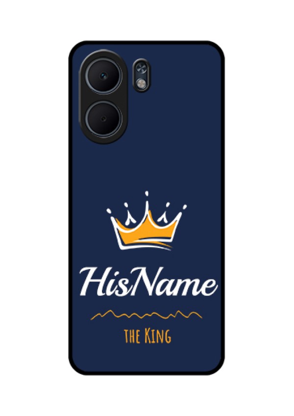 Oppo A5x 5G Custom Glass Phone Case - King With Name Design