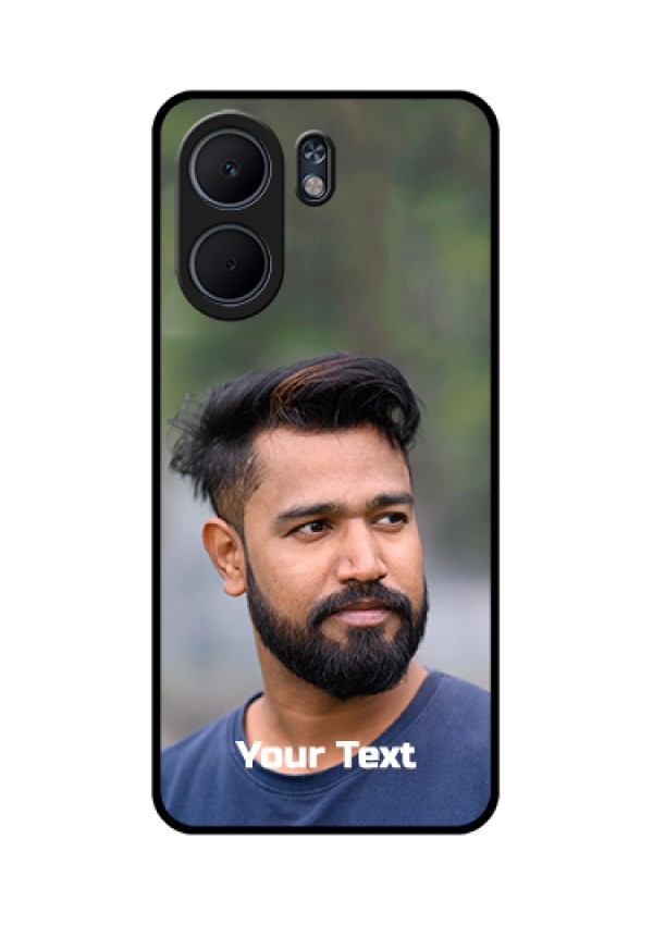 Oppo A5x 5G Custom Glass Phone Case - Photo With Text Design