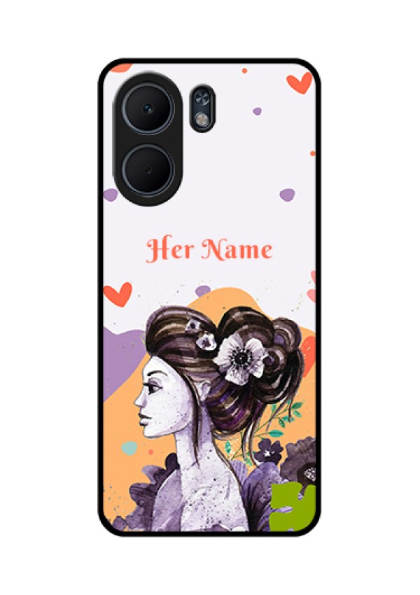 Oppo A5x 5G Custom Glass Phone Case - Woman And Nature Design