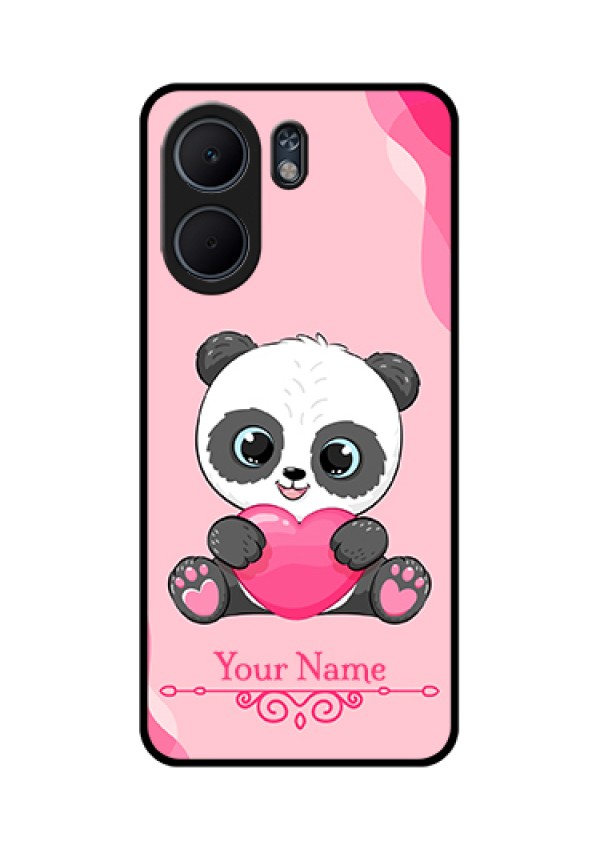 Oppo A5x 5G Custom Glass Phone Case - Cute Panda Design
