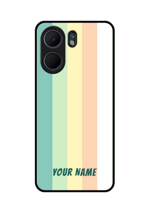 Oppo A5x 5G Custom Glass Phone Case - Multi - Colour Stripes Design