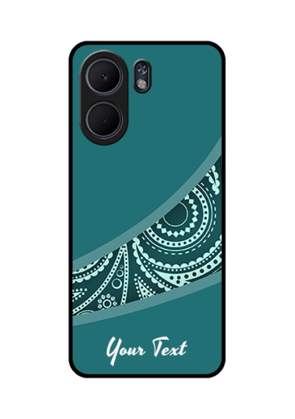 Oppo A5x 5G Custom Glass Phone Case - Semi Visible Floral Design