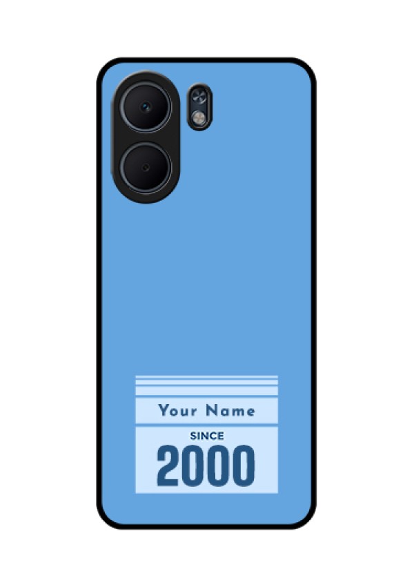 Oppo A5x 5G Custom Glass Phone Case - Custom Year Of Birth Design