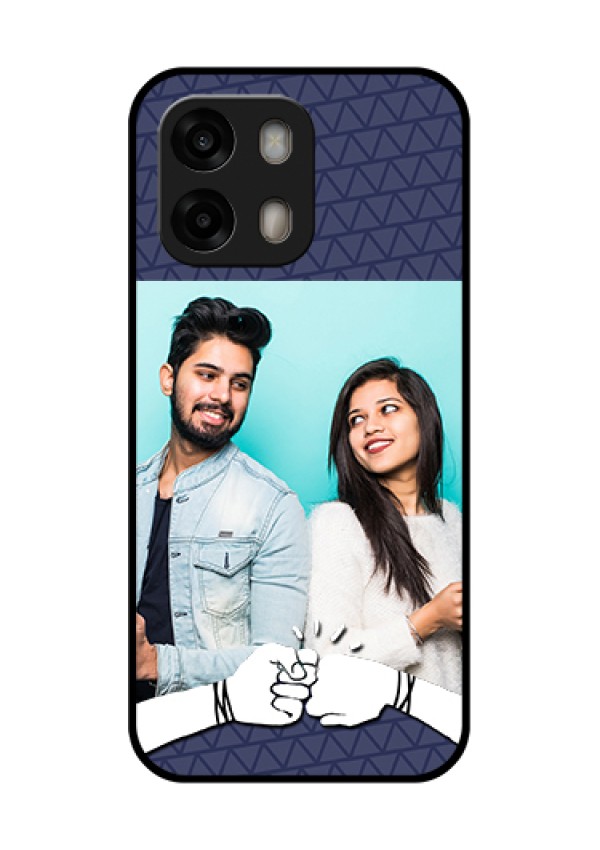 Oppo A6 Pro 5G Custom Glass Phone Case - With Best Friends Design
