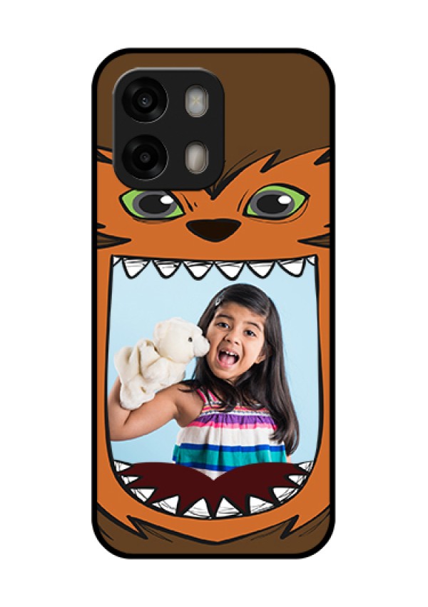 Oppo A6 Pro 5G Custom Glass Phone Case - Owl Monster Back Case Design