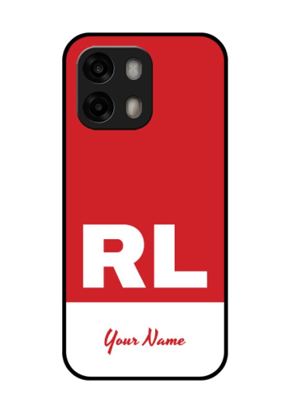 Oppo A6 Pro 5G Custom Glass Phone Case - Dual Tone Custom Text Design