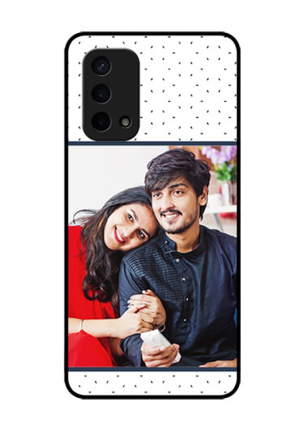 Oppo A74 5G Personalized Glass Phone Case - Premium Dot Design