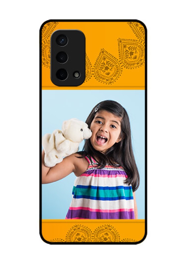 Oppo A74 5G Personalized Glass Phone Case - Photo Wedding Design