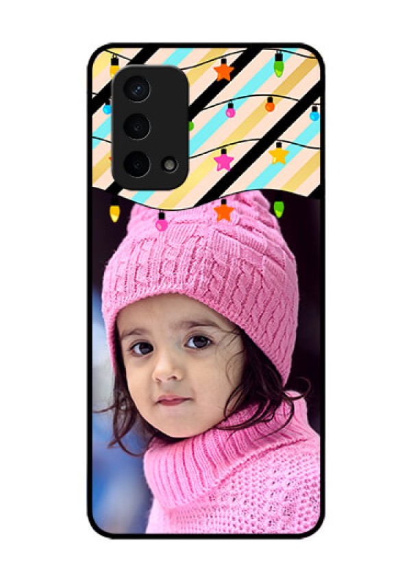 Oppo A74 5G Custom Glass Mobile Case - Lights Hanging Design